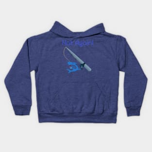 Shark Fishing Kids Hoodie